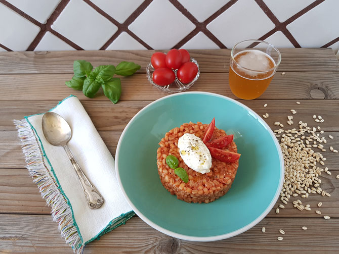 Orzo rosso in variante autunnale