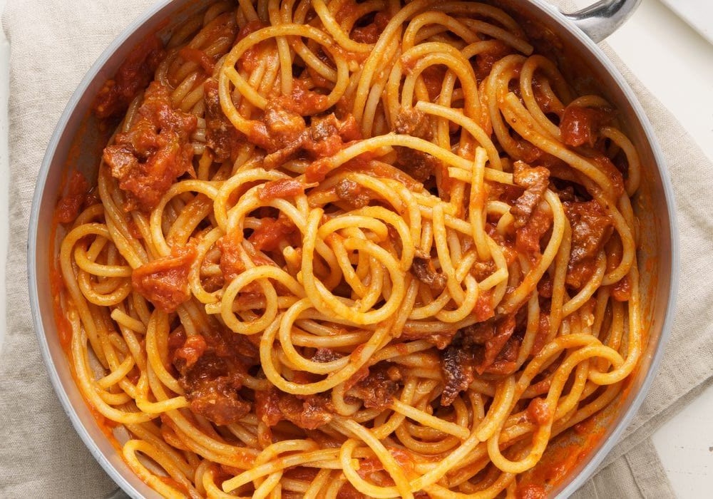 Pasta alla ghiottona, ma con qualche libertà